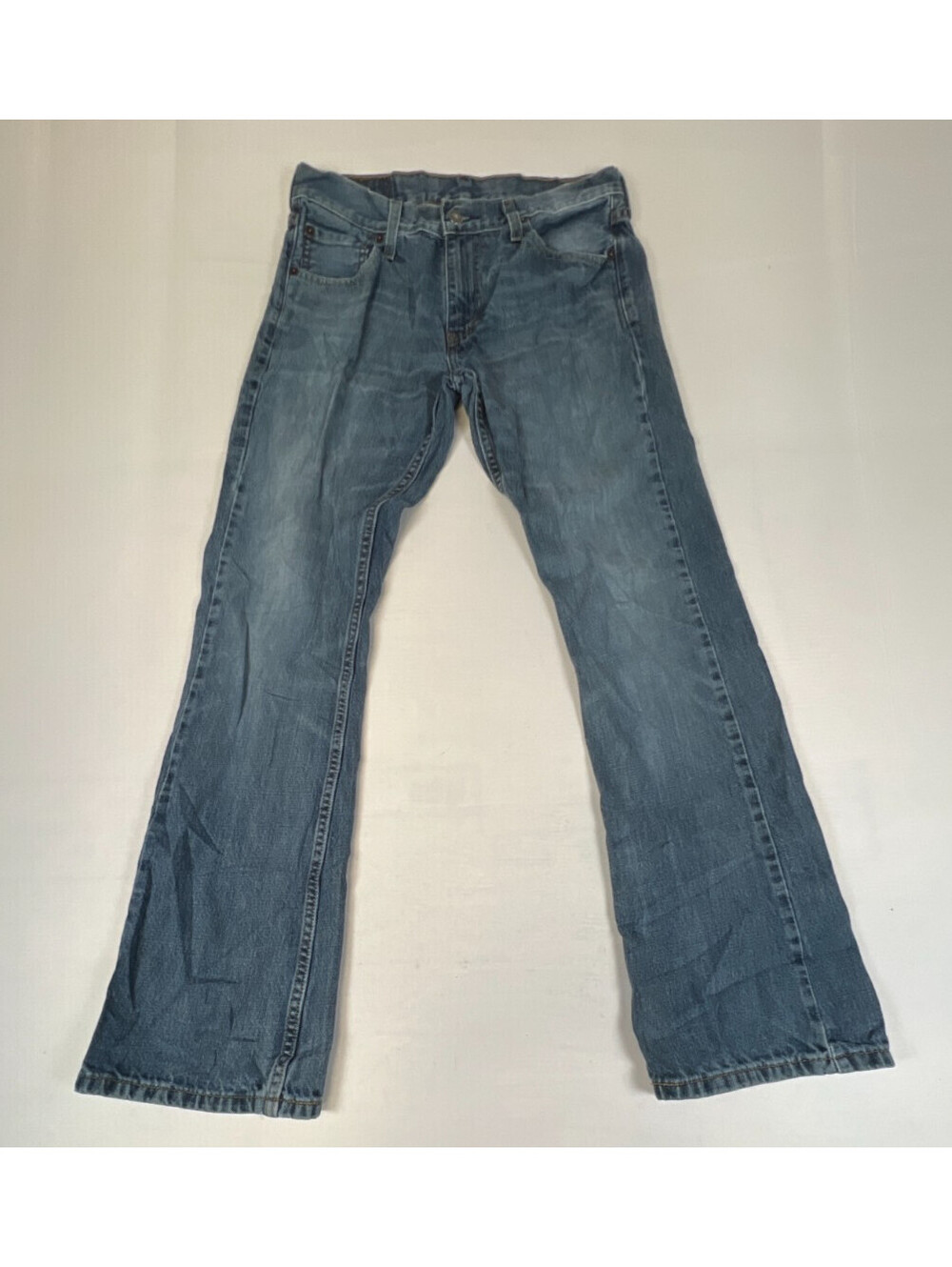 Levi's 527 Mens Blue 30x32 Boot Cut Cotton Denim Casual Jeans Pants